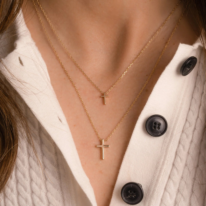 Plain Cross Necklace-Embark Fine Jewelry