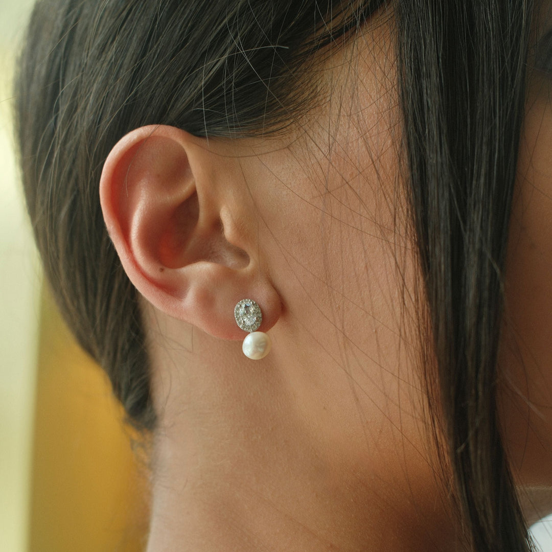 Portia Pearl Earrings-Embark Fine Jewelry
