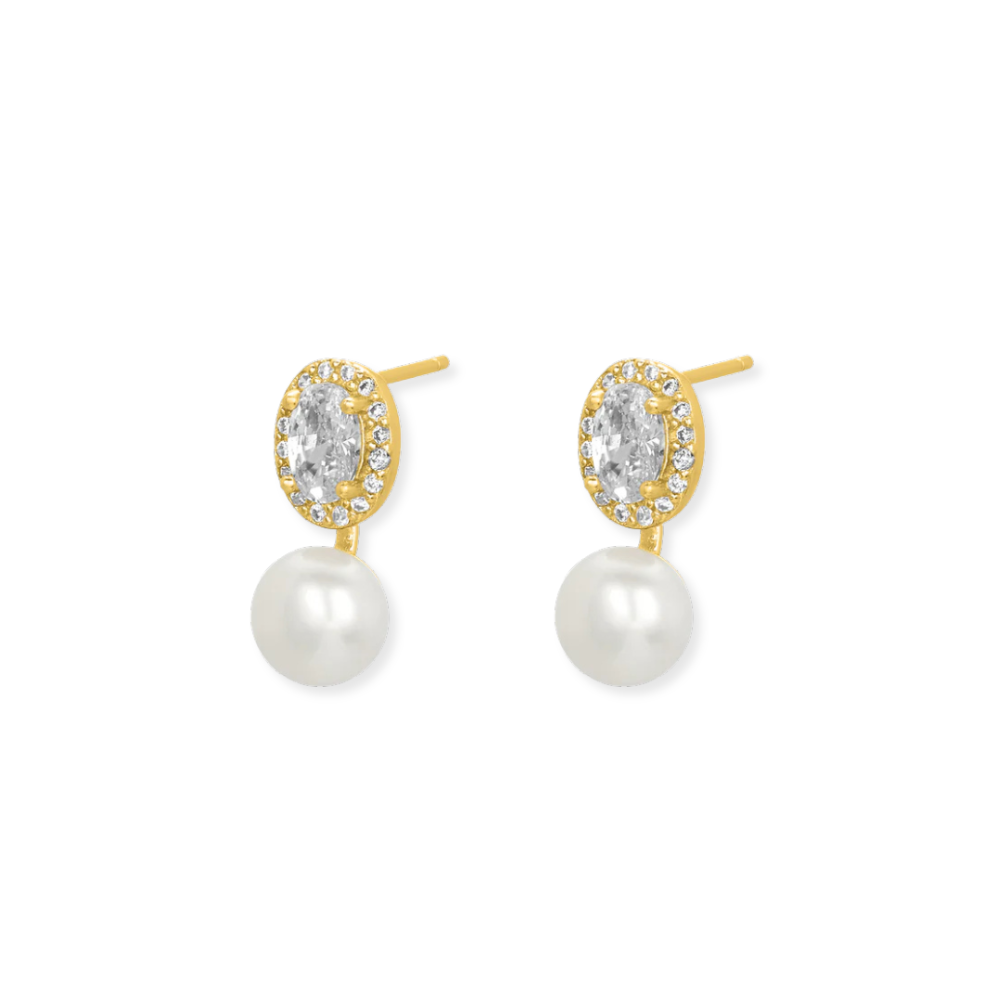 Portia Pearl Earrings-Embark Fine Jewelry