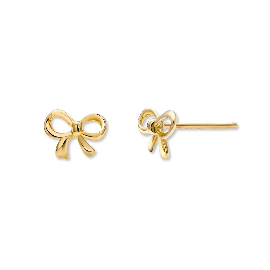 14K Bow Studs
