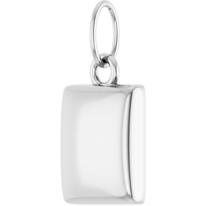 Puffed Dog Tag Pendant