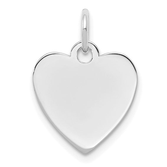 Engravable Heart Disc Charm