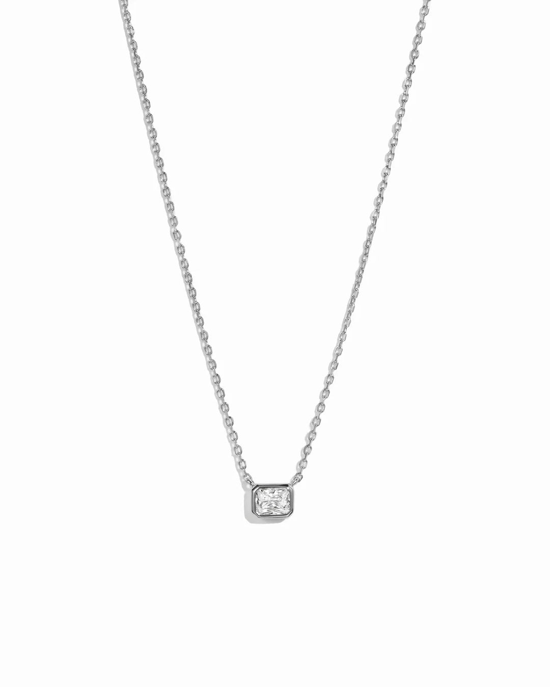 Radiant Bezel Necklace-Embark Fine Jewelry