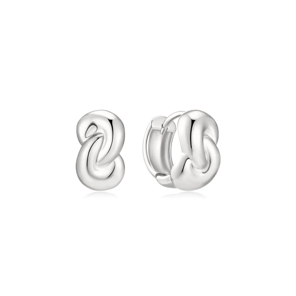 Rope Twist Huggie Hoops-Embark Fine Jewelry