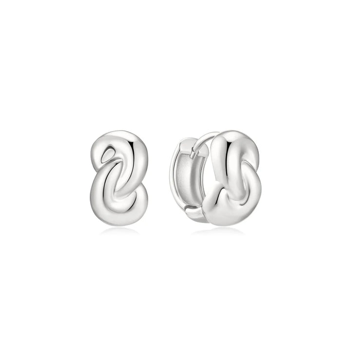 Rope Twist Huggie Hoops-Embark Fine Jewelry