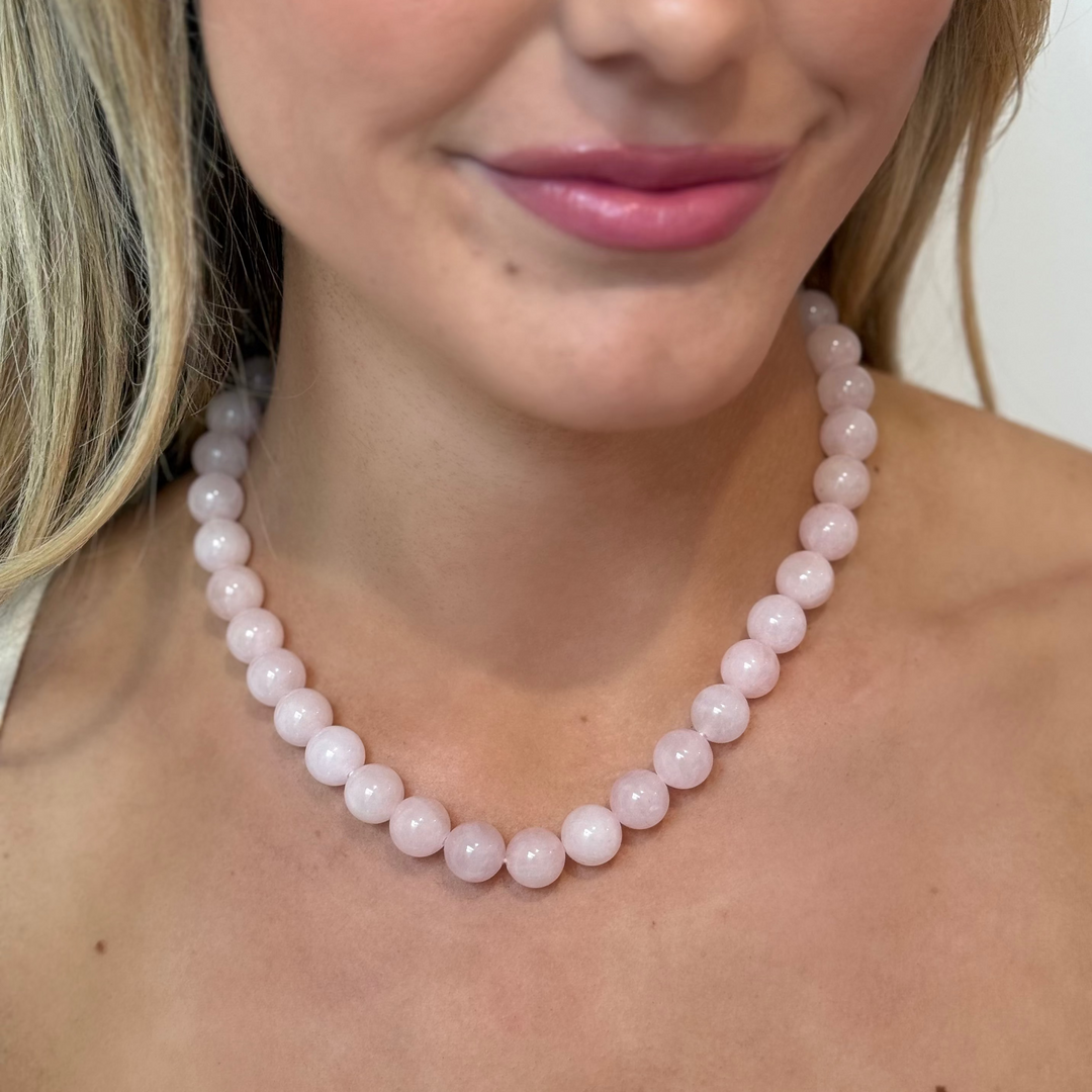 Rose Quartz Paloma Necklace
