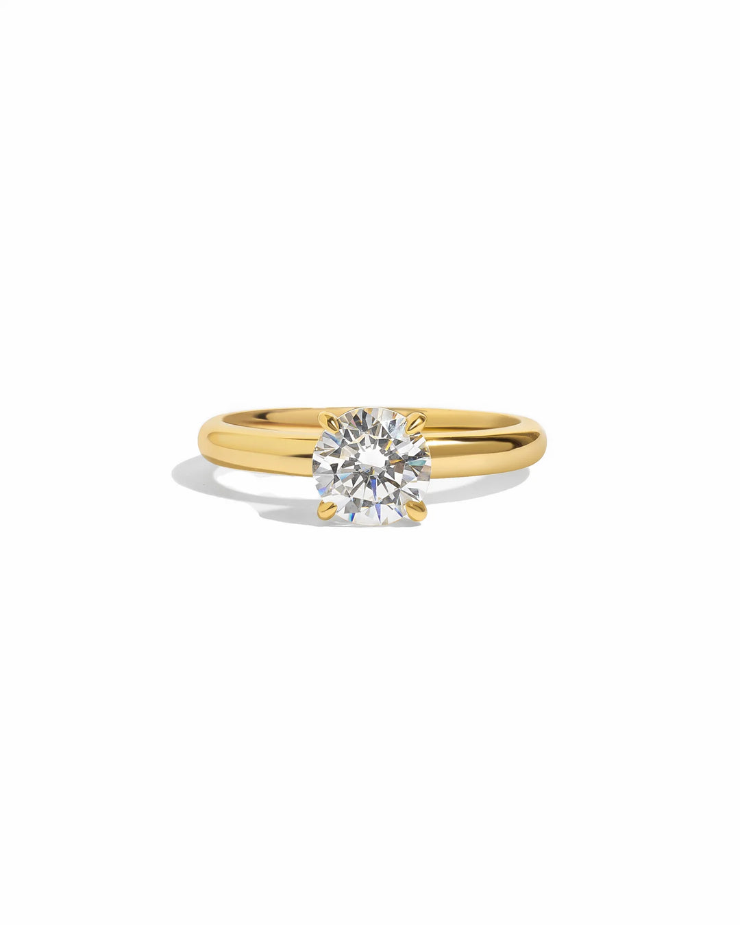 Round Solitaire Travel Ring