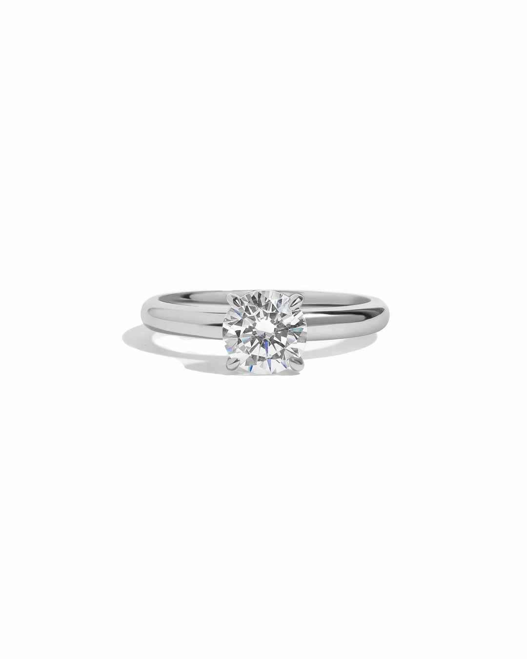 Round Solitaire Travel Ring