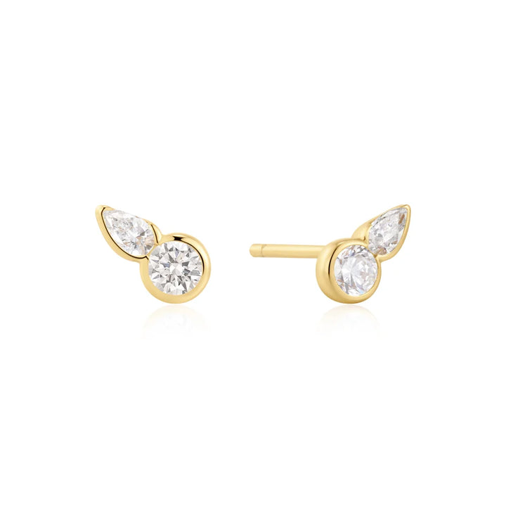 Round &amp; Teardrop Bezel Studs-Embark Fine Jewelry