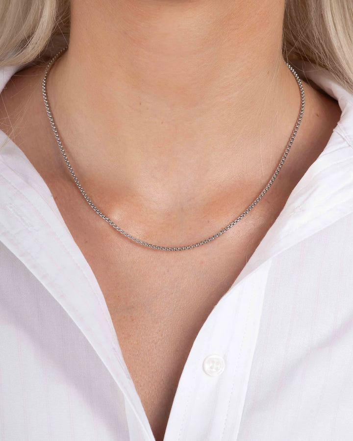 Rounded Box Chain Necklace-Embark Fine Jewelry
