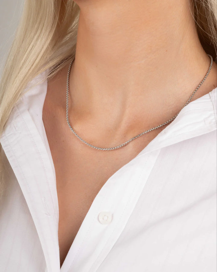 Rounded Box Chain Necklace-Embark Fine Jewelry