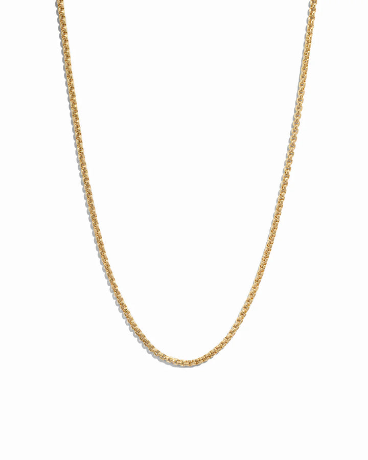 Rounded Box Chain Necklace-Embark Fine Jewelry