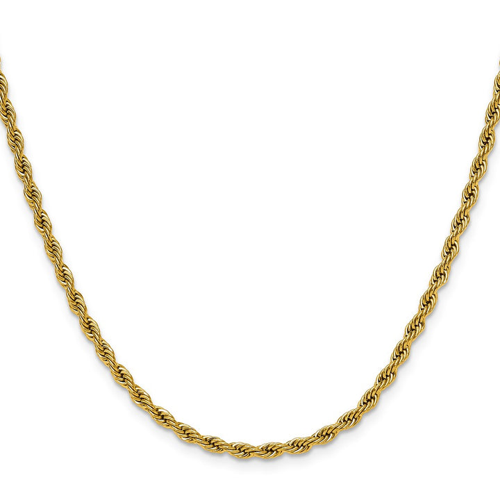 Gold Plated Stainless Steel Rope Chain Necklace