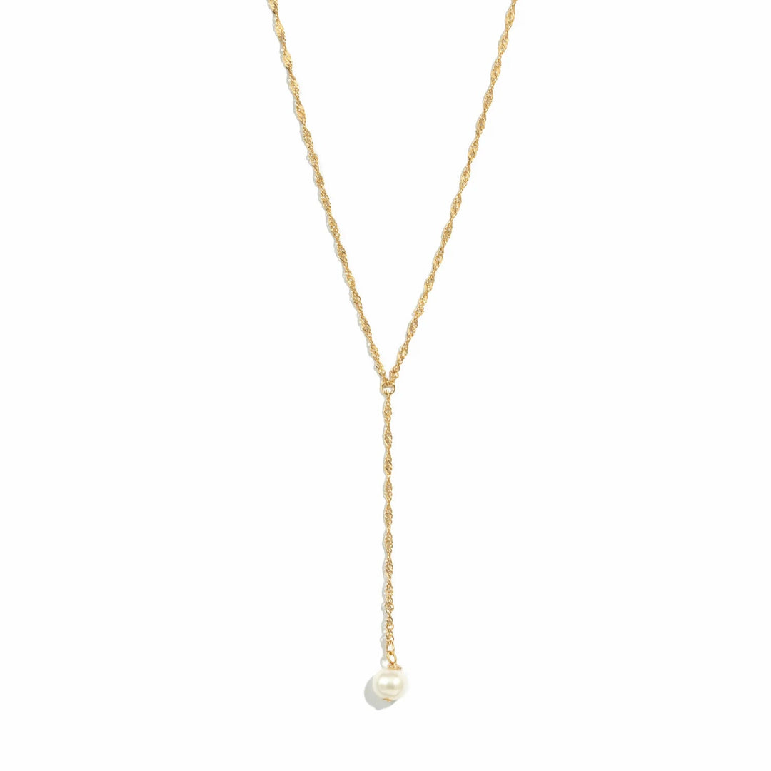 Pearl Lariat Necklace