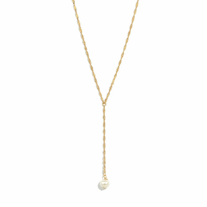 Pearl Lariat Necklace