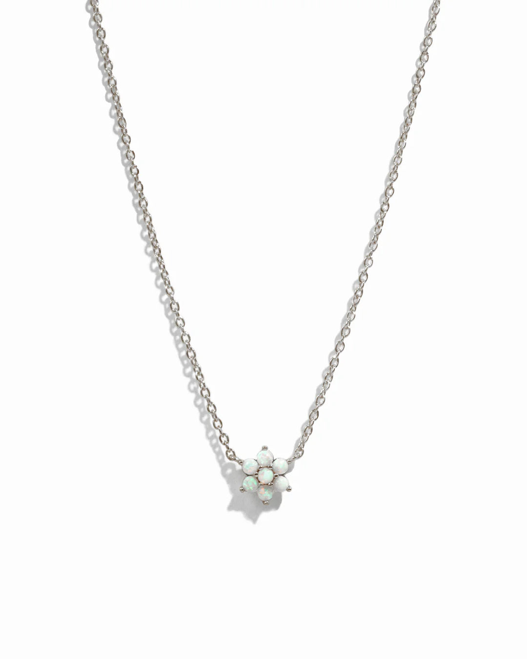 Opal Flower Necklace