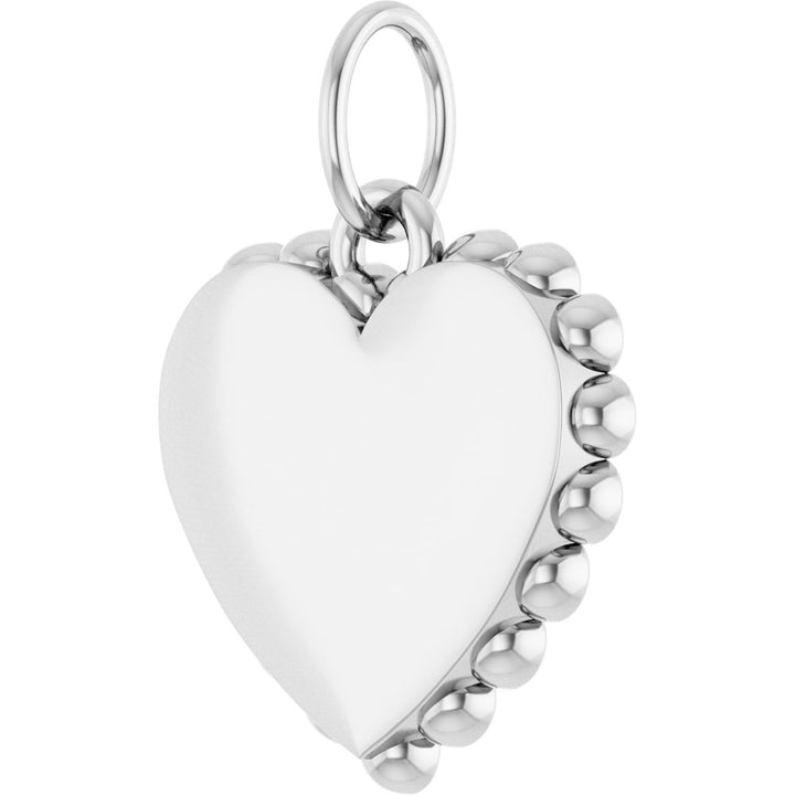 Scalloped "K" Heart Pendant