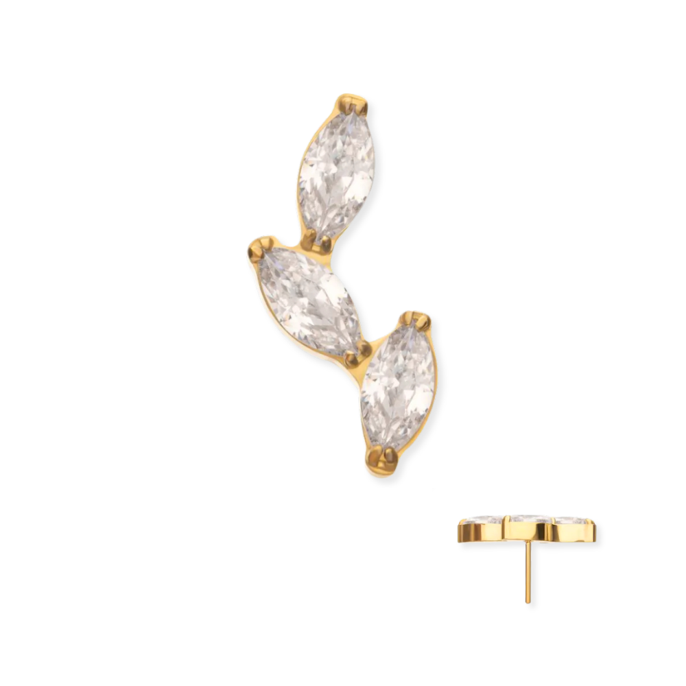 Scattered Marquise Flat Back Top