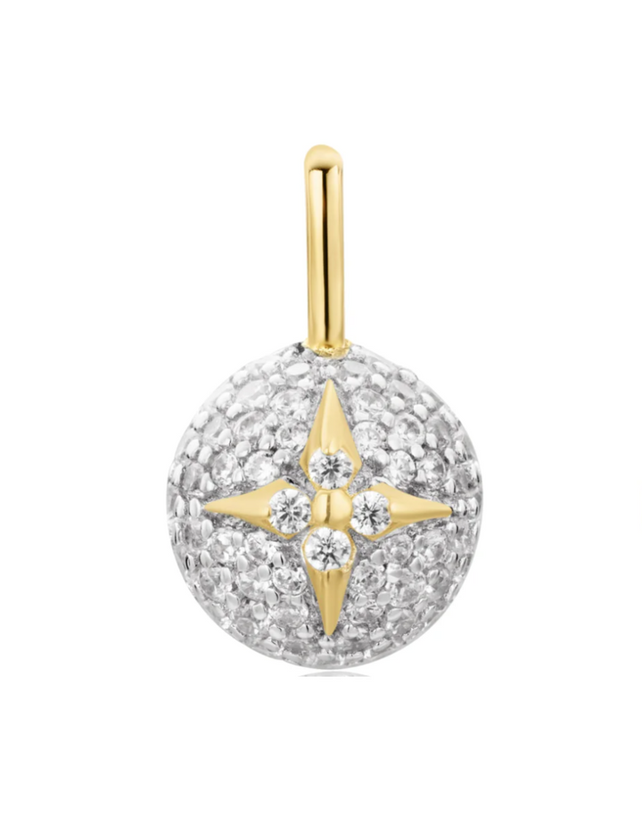 Pave Star Sphere Necklace Charm