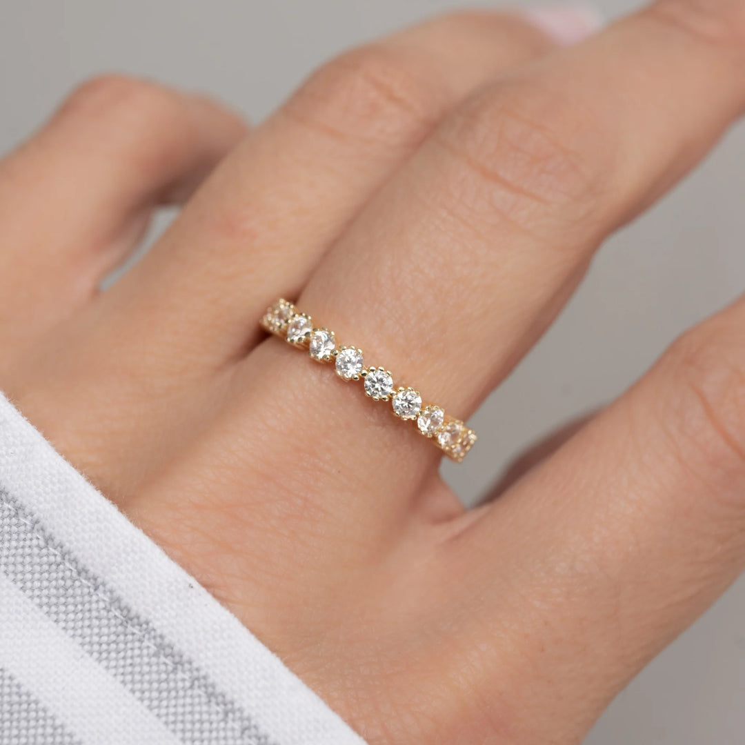 Shared Prong Eternity Ring