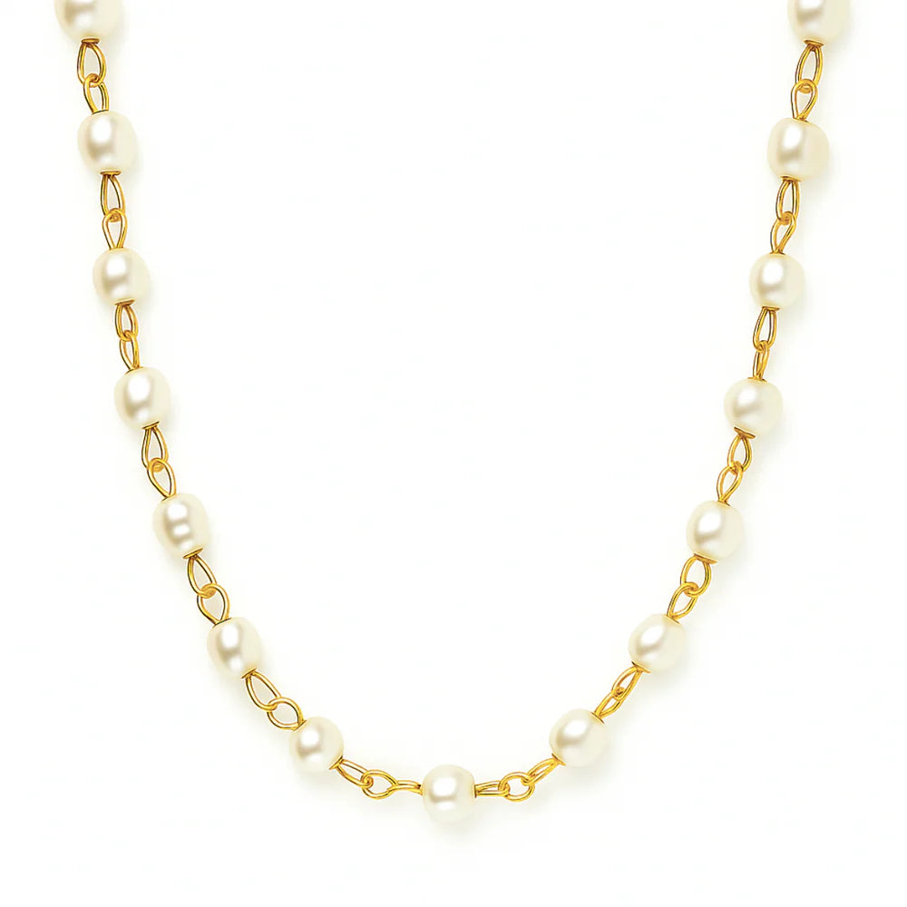 Sheena Dainty Pearl Choker Necklace