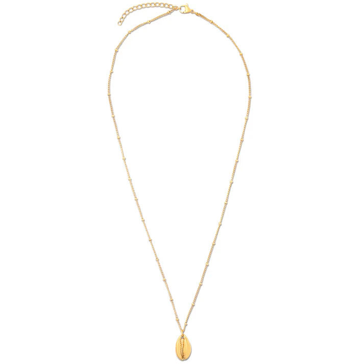 Shell Beaded Chain Necklace