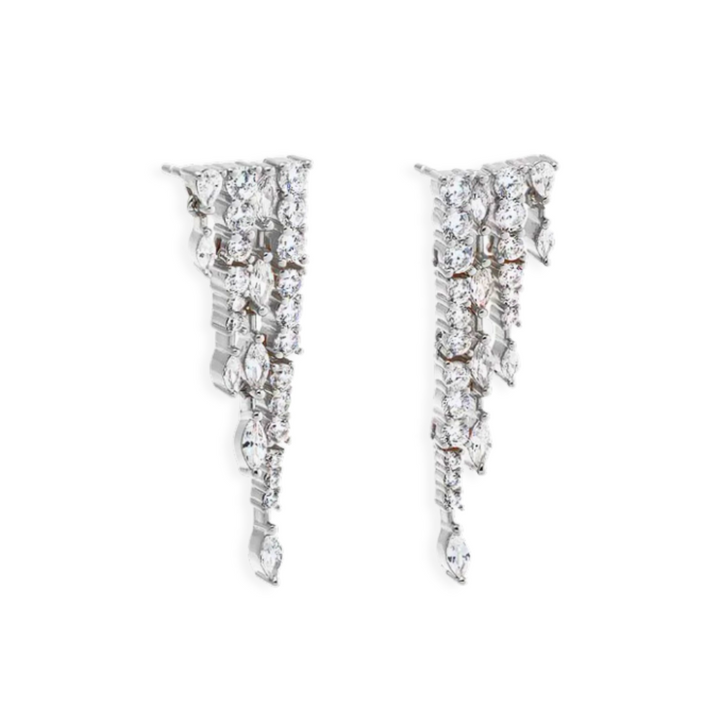 Cascade Multi-Shape Drop Earrings