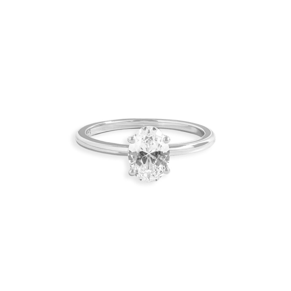 Oval Solitaire Travel Ring