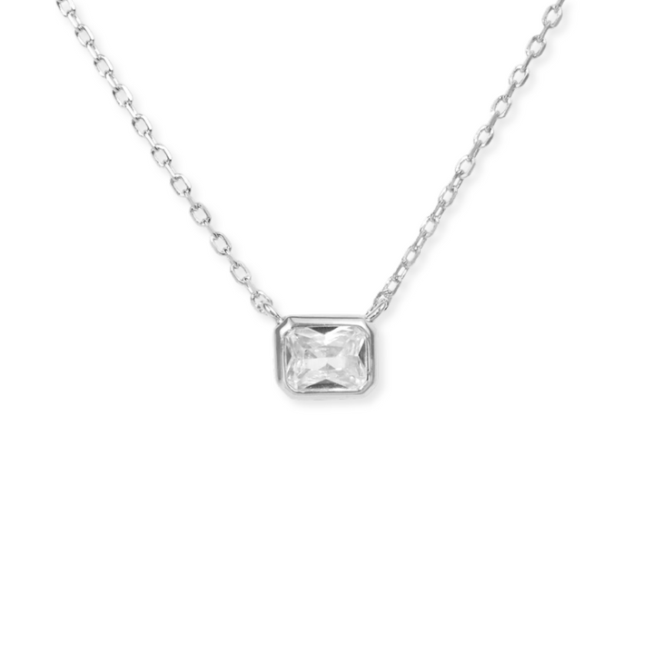 Radiant Bezel Necklace