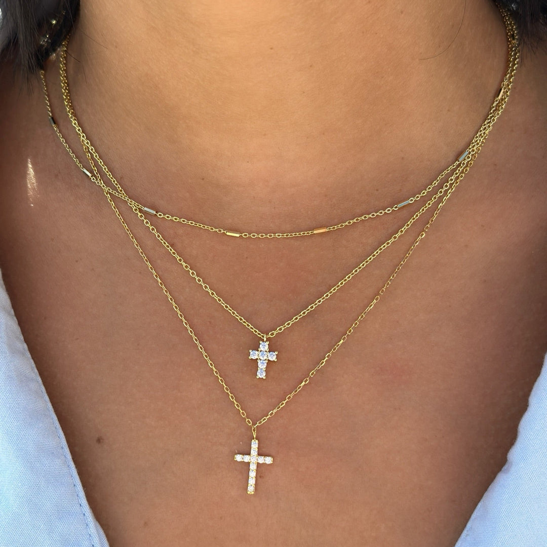 Simple Cross Necklace-Embark Fine Jewelry