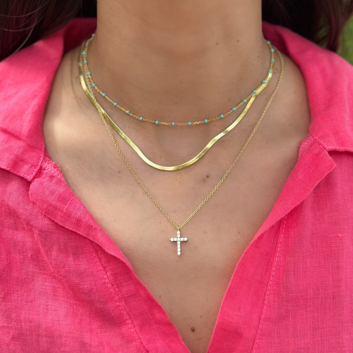 Simple Cross Necklace