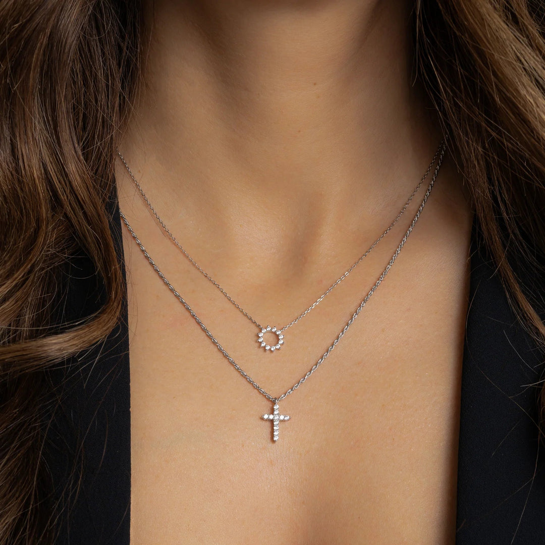 Simple Cross Necklace-Embark Fine Jewelry