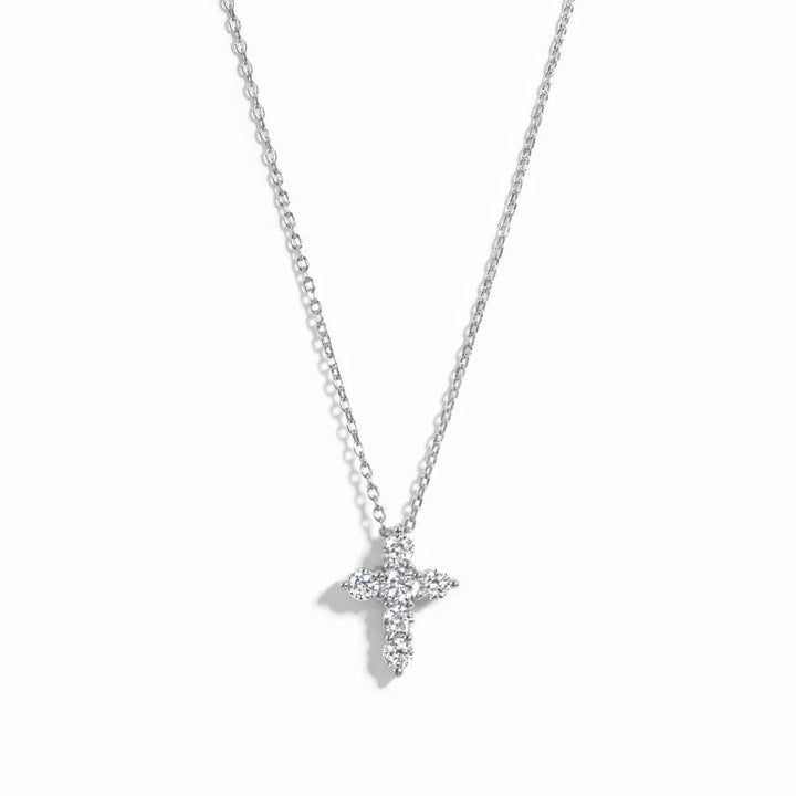 Small Studded Cross Necklace