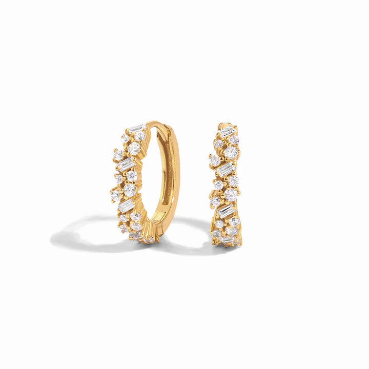Sparkle Cluster Hoops