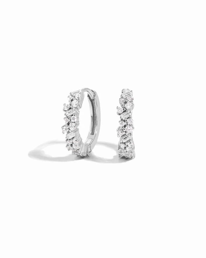 Sparkle Cluster Hoops