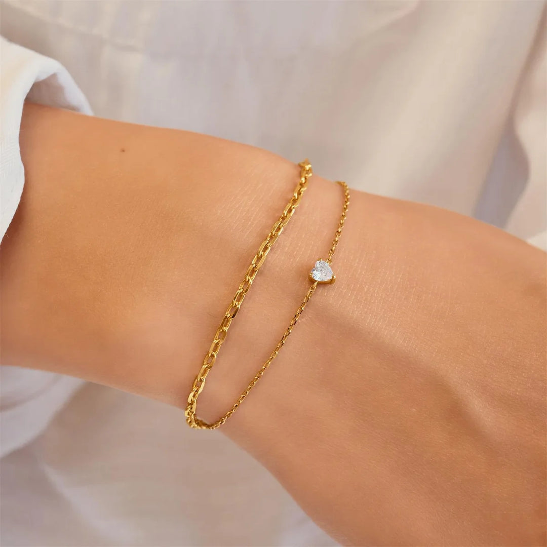 Sparkle Heart Bracelet