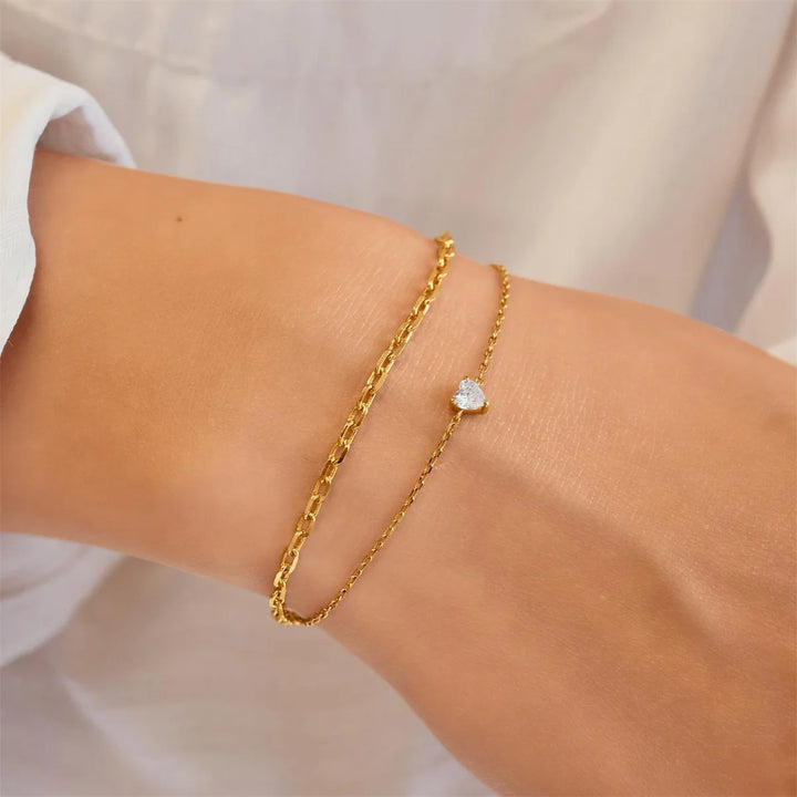 Sparkle Heart Bracelet