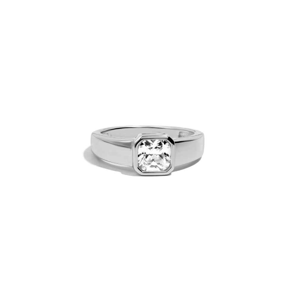 Square Bezel Dome Ring