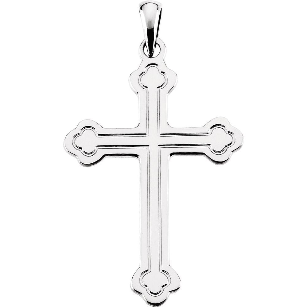 Sterling Silver Cross Pendant-Embark Fine Jewelry