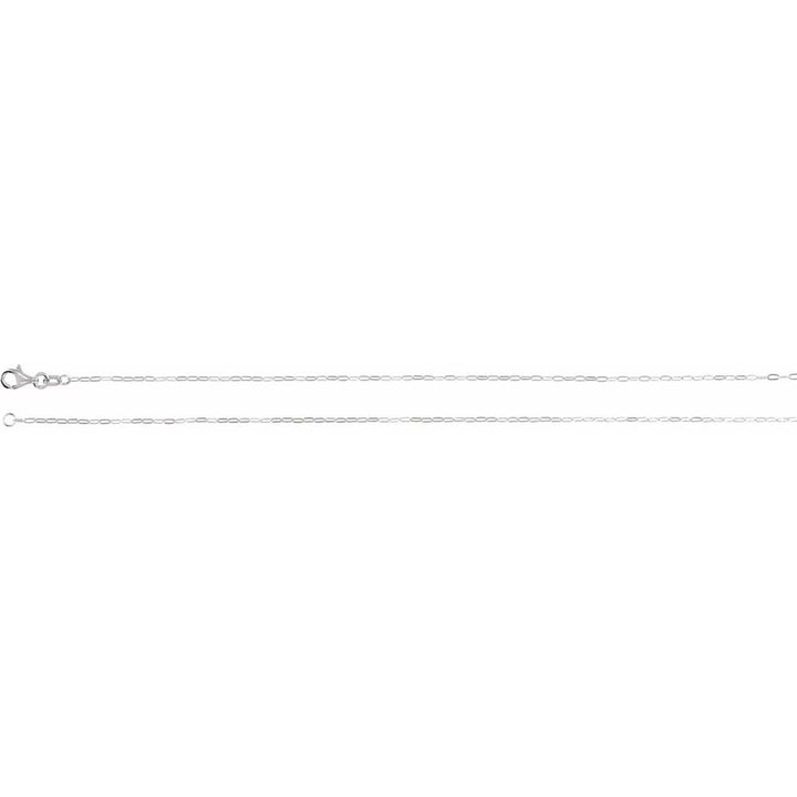 Sterling Silver Paperclip-Style Chain Necklace