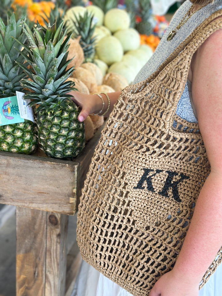 Straw Bag (No Painted Initials)
