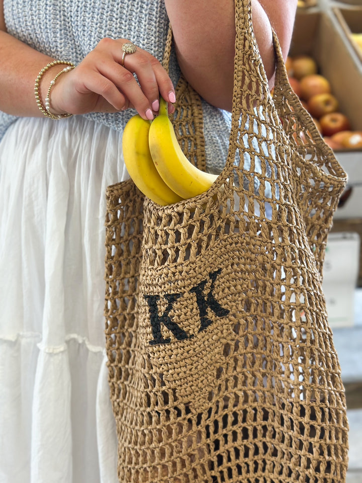 Straw Bag (No Painted Initials)