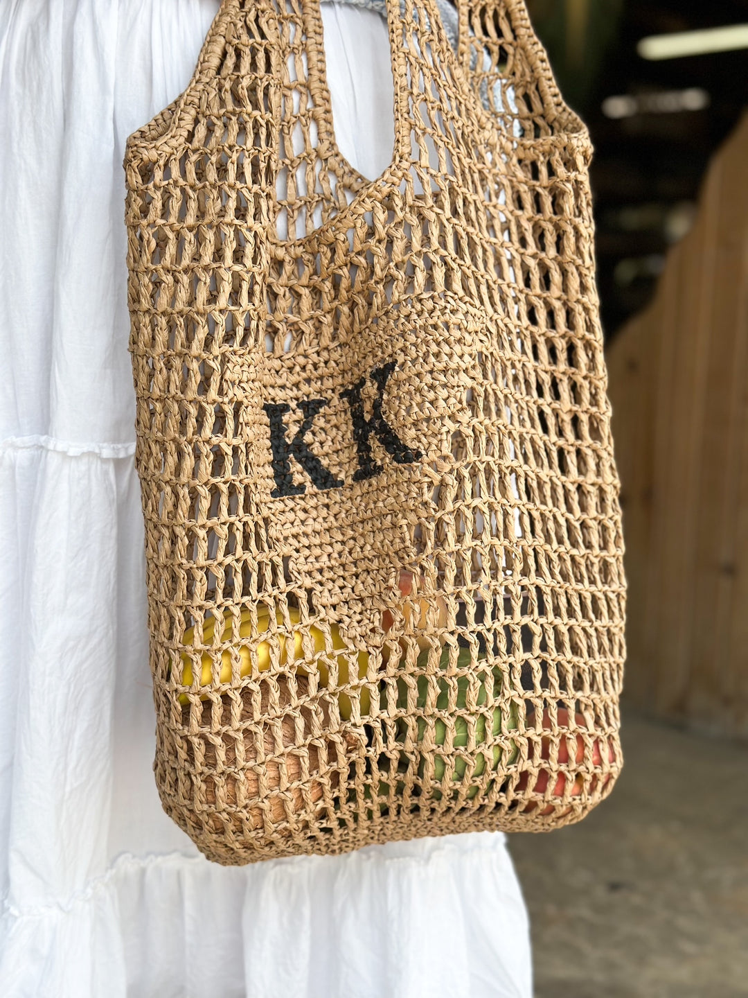 Straw Bag (No Painted Initials)