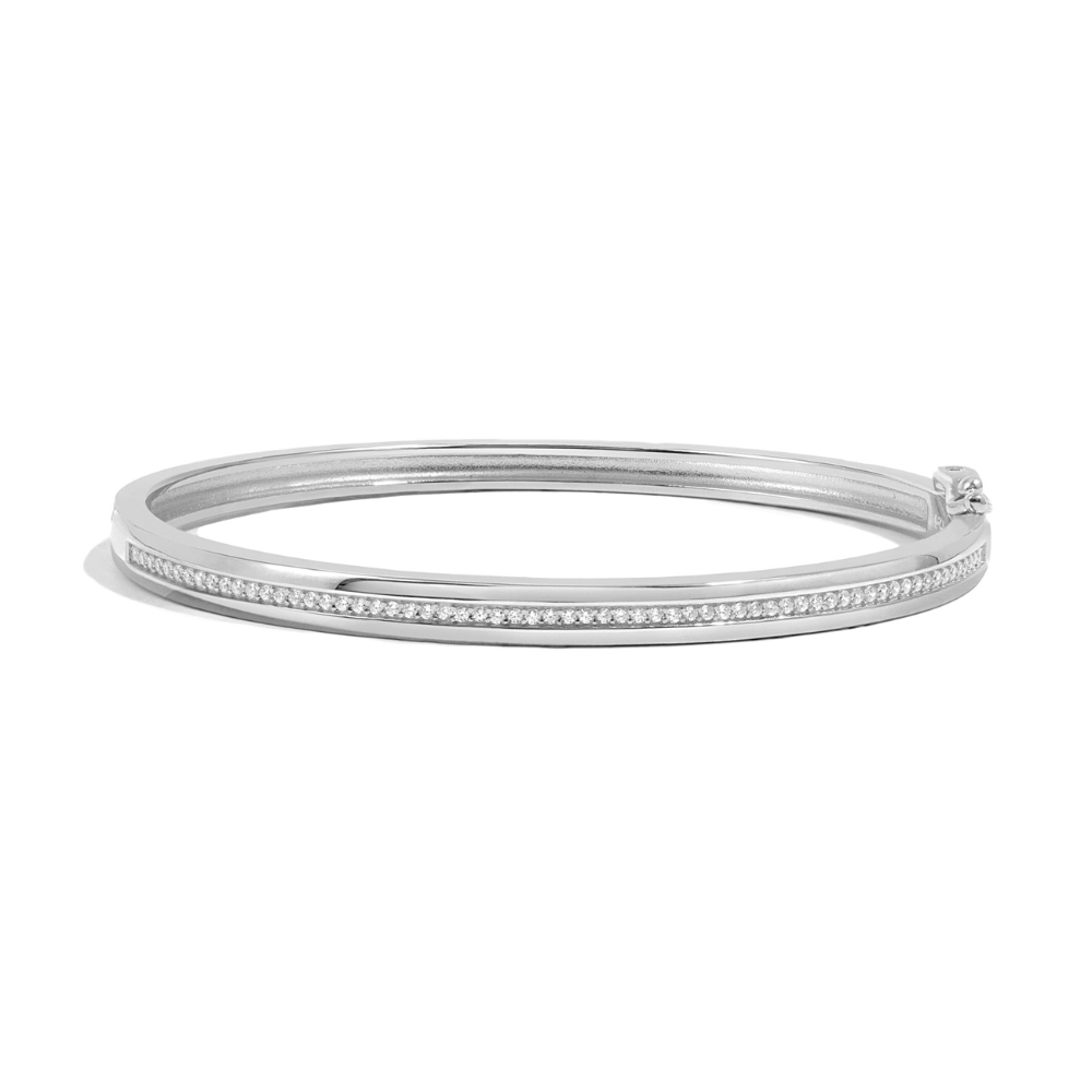 Stripe Accented Bangle