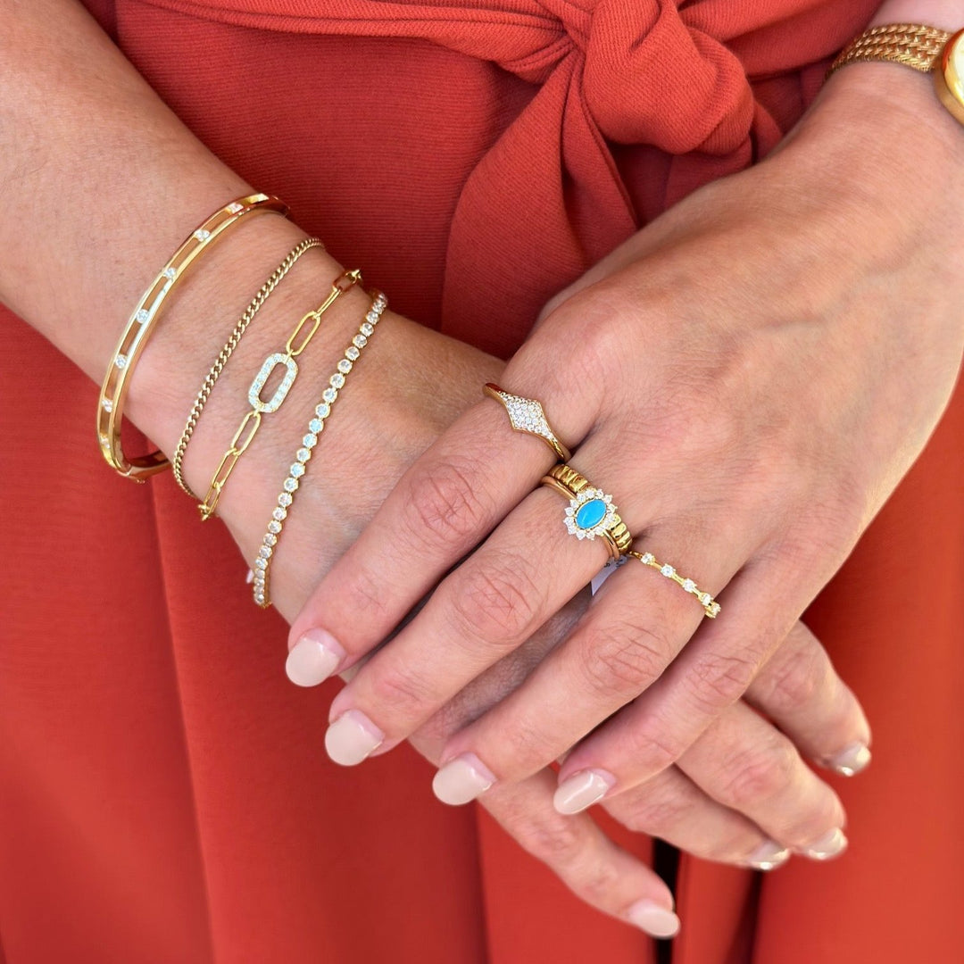 Studded Bangle-Embark Fine Jewelry