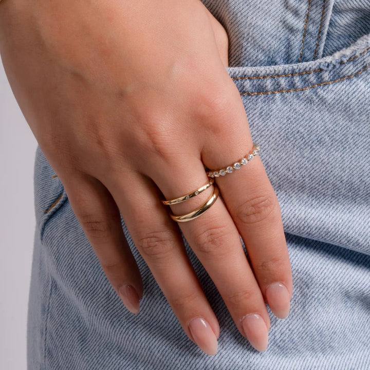 Studded Stacking Ring-Embark Fine Jewelry