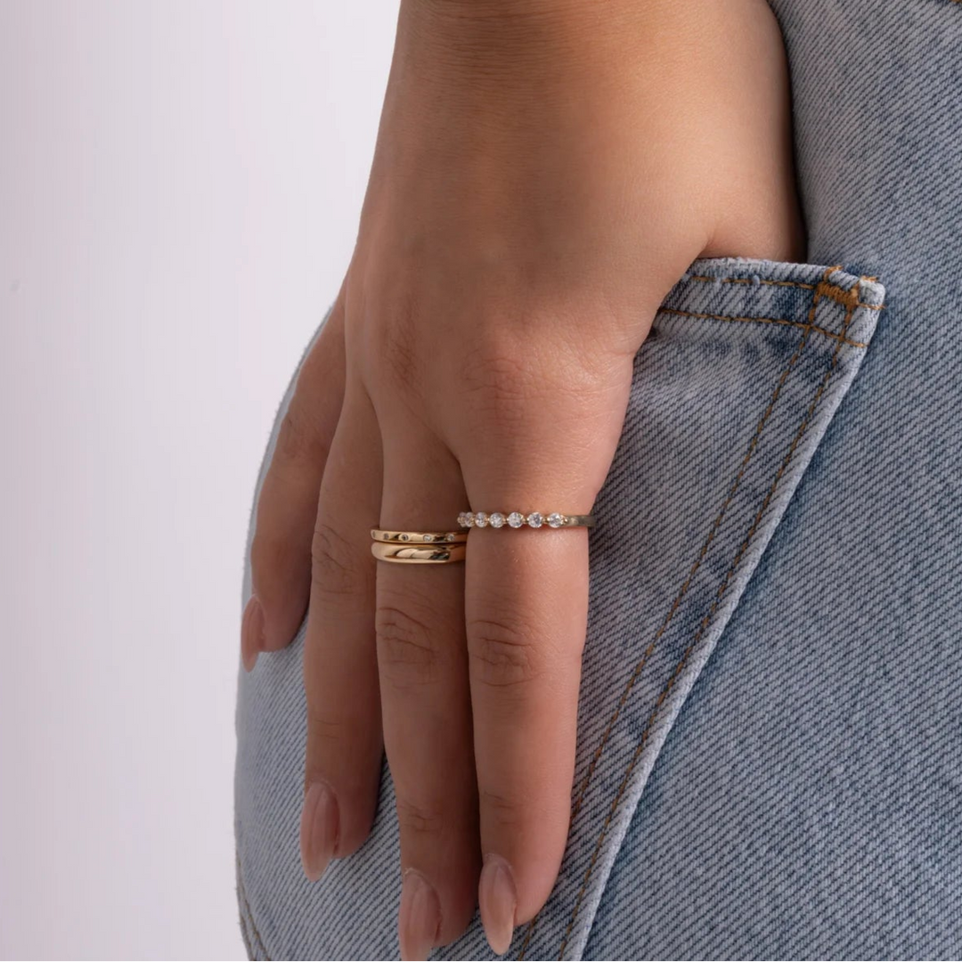 Studded Stacking Ring