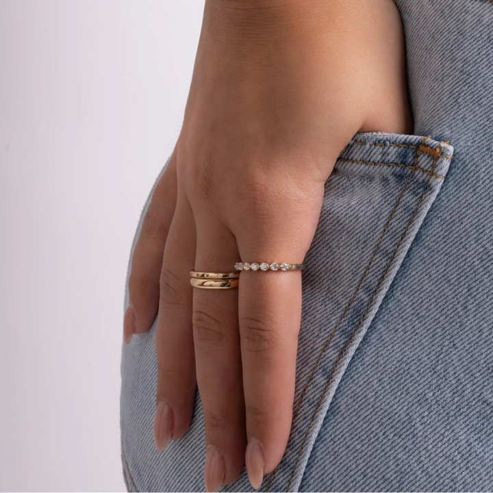 Studded Stacking Ring