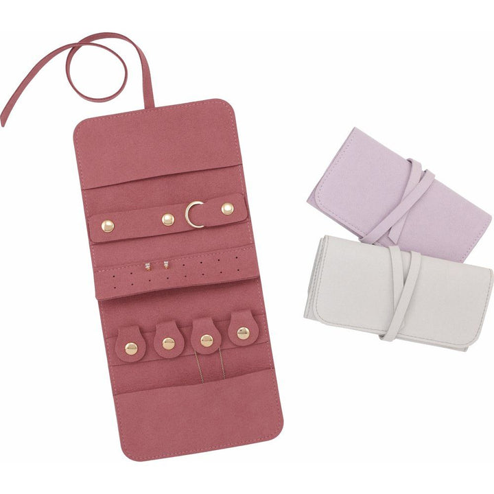 Suede Roll-Up Travel Case