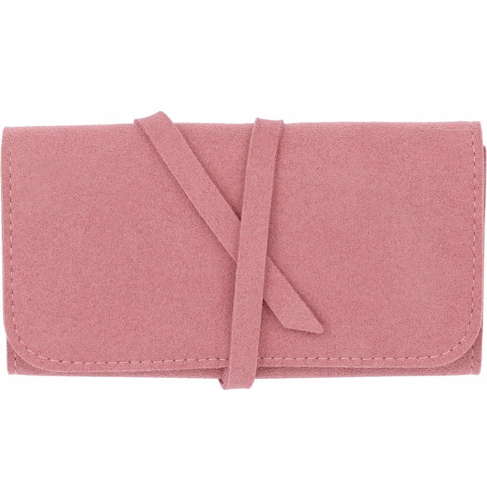 Suede Roll-Up Travel Case
